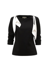 JA L/S Knit Top with Tulips