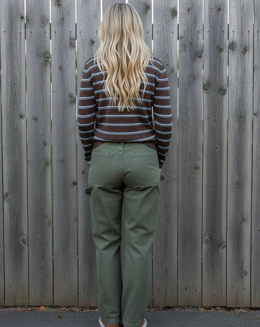 Ribbed Stripe L/S Shirt