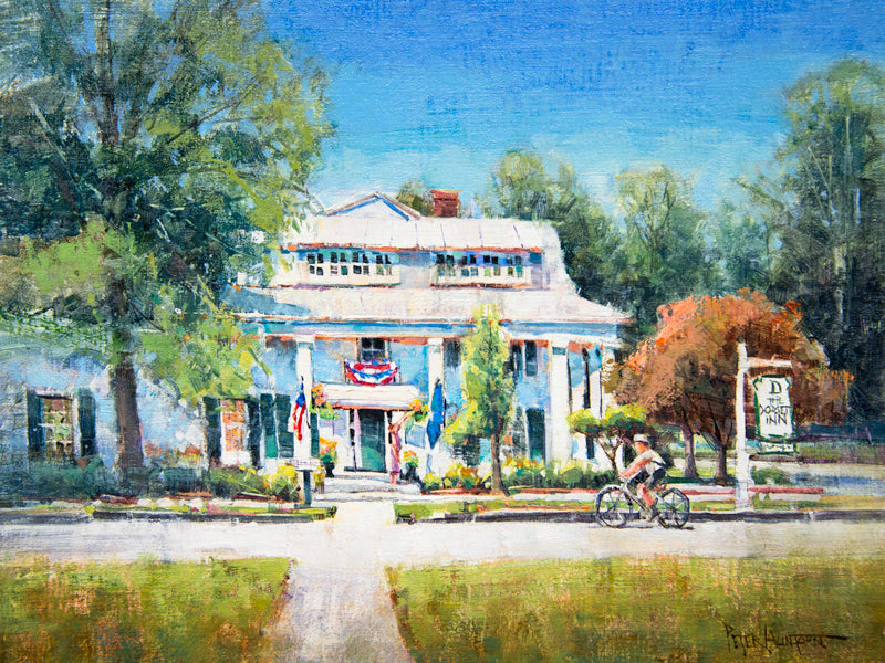PETER HUNTOON DORSET INN SUMMER ARTWORK