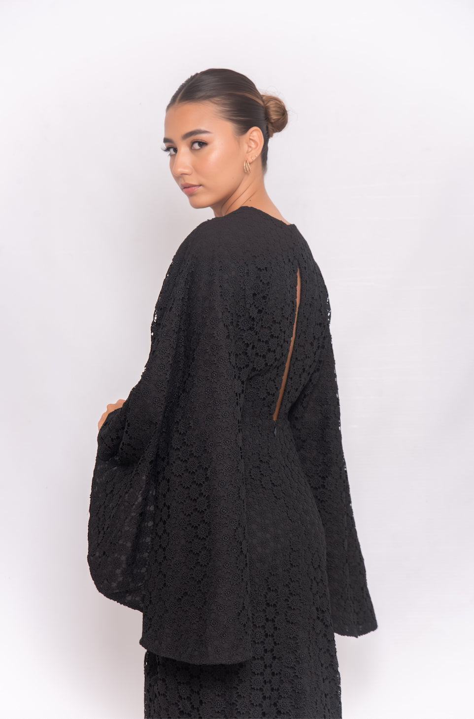 Lo Dress (Black Crochet)