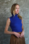 Santal Blue Turtleneck Sweater