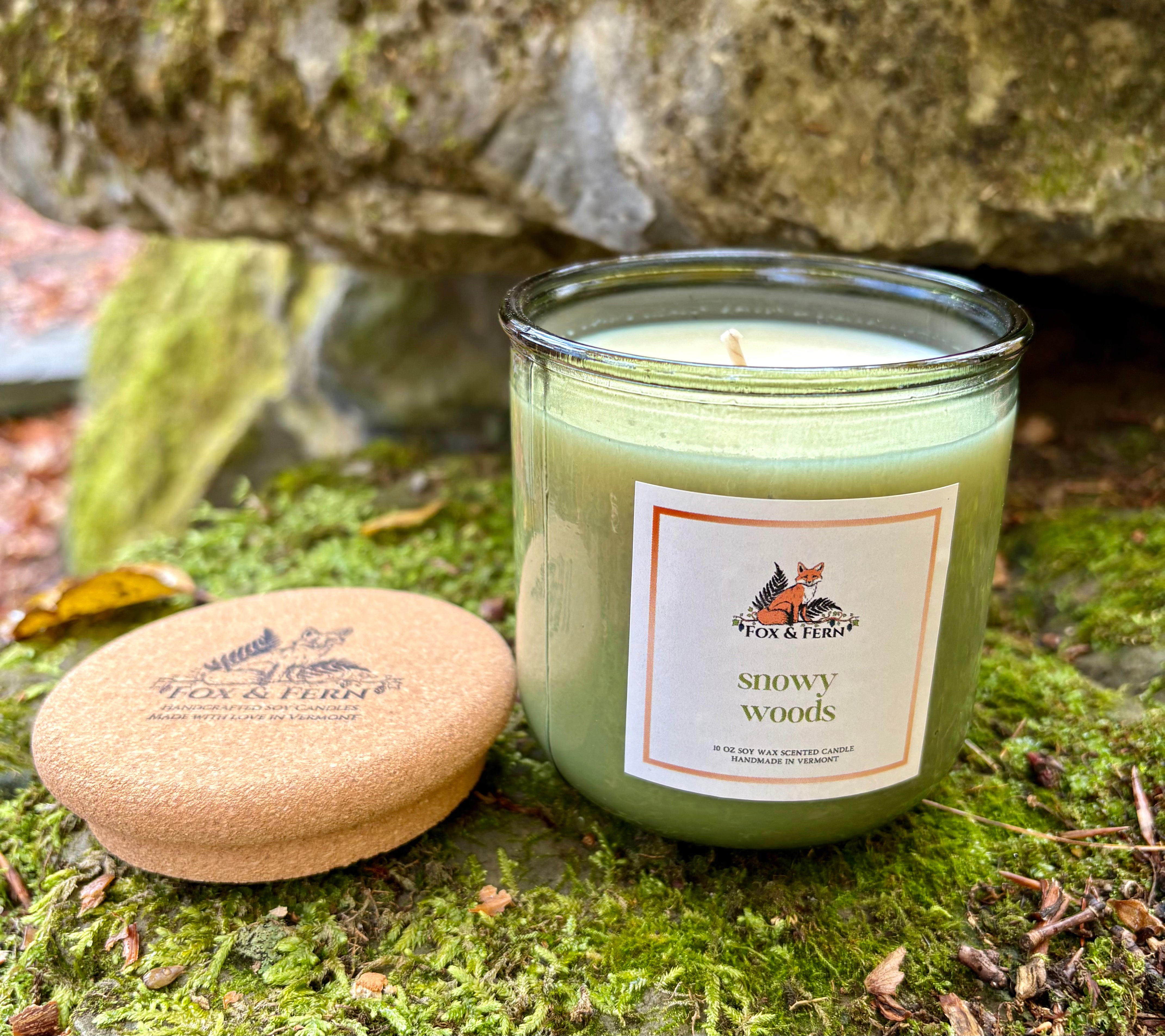 Fox & Fern Candle (Snowy Woods)