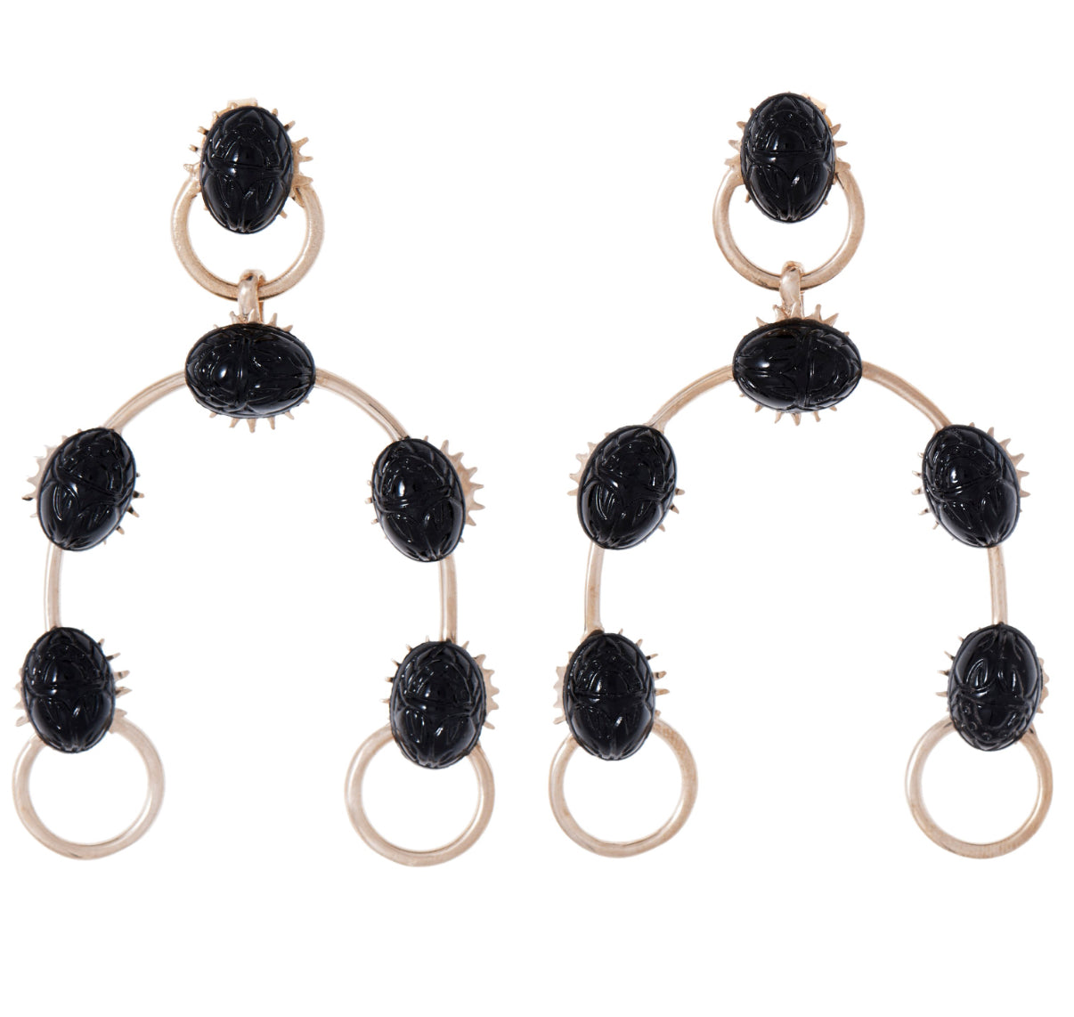 CC HIGHLAND EARRINGS (BLACK)