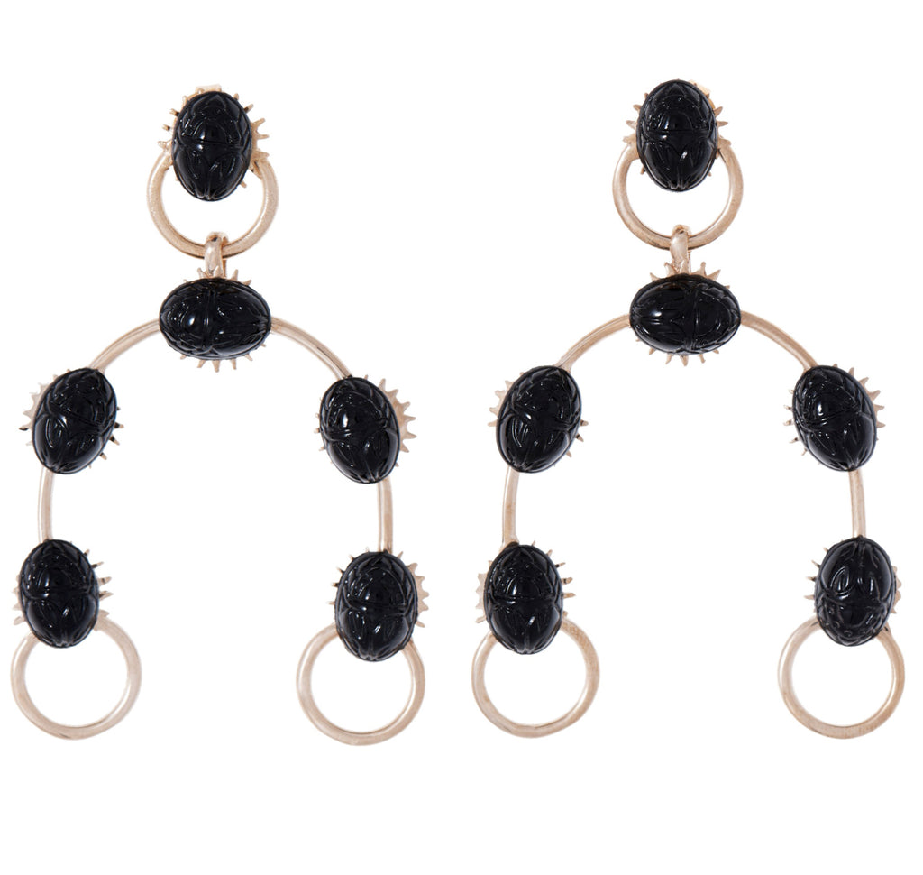 CC HIGHLAND EARRINGS (BLACK)