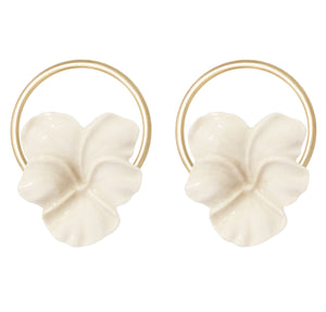 RENTAL CC PANSY EARRINGS