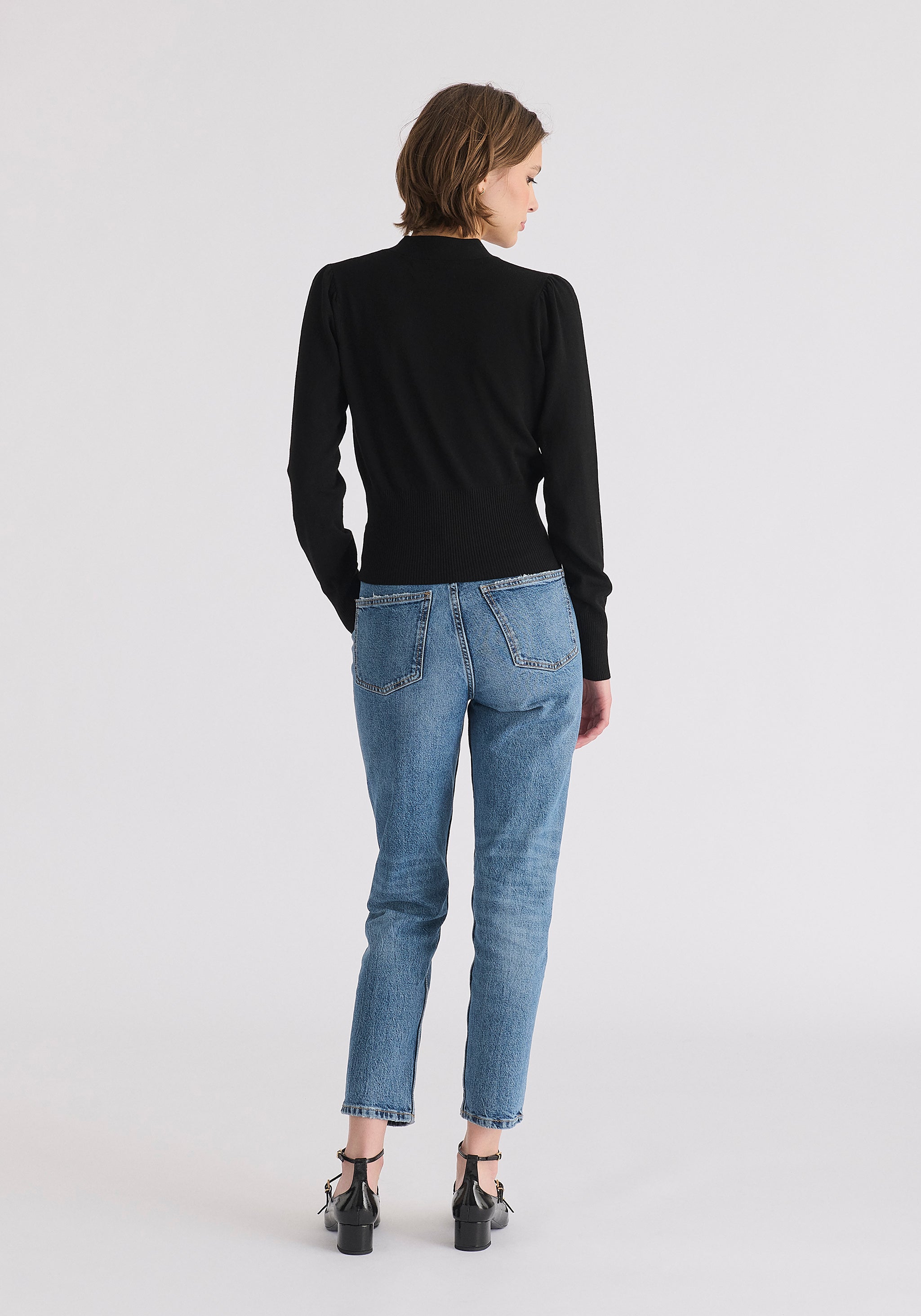 Black Sweater W/ Buttons