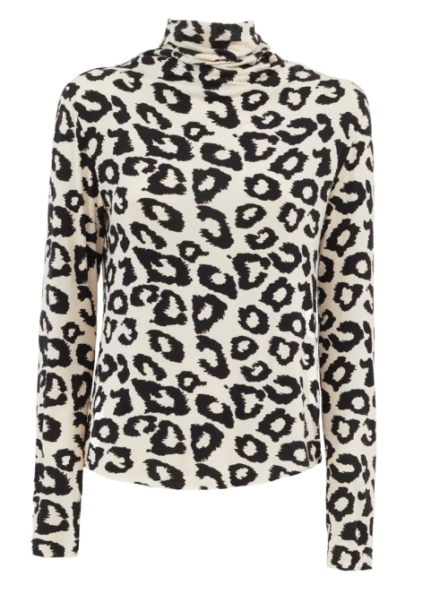 JULIA ALLERT LEOPARD TURTLE NECK