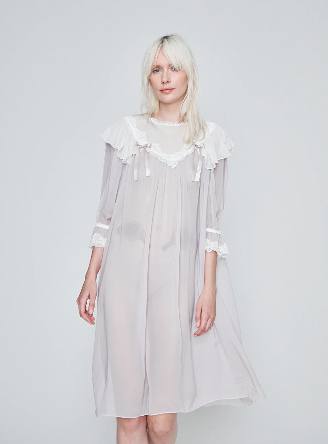 310 COZETTE STREET PINK SHEER NIGHTGOWN