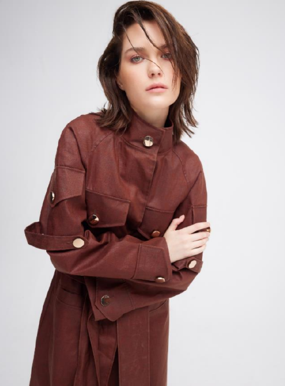 JULIA ALLERT BROWN TRENCH COAT