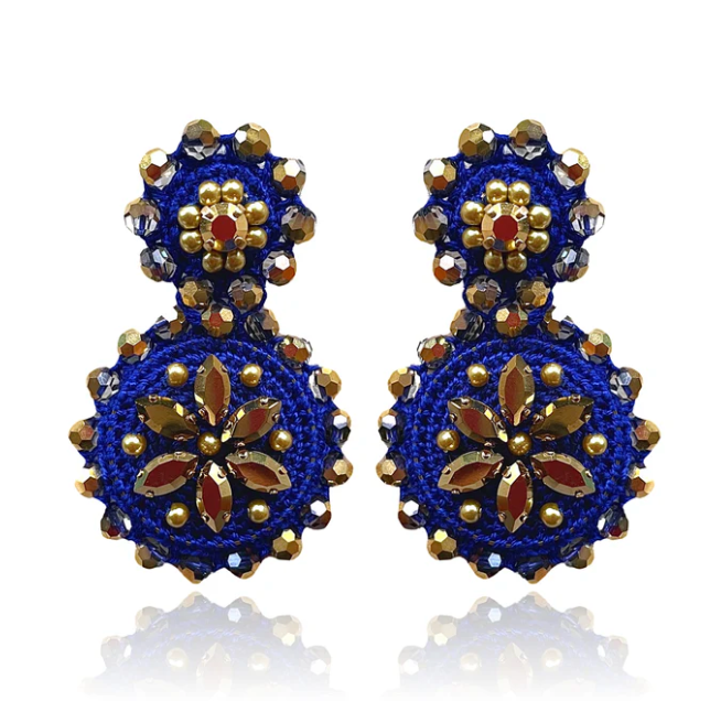 PINAR BLUE JEWEL EARRINGS