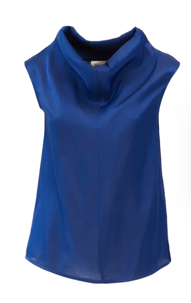 JULIA ALLERT BLUE ORGANZA TOP