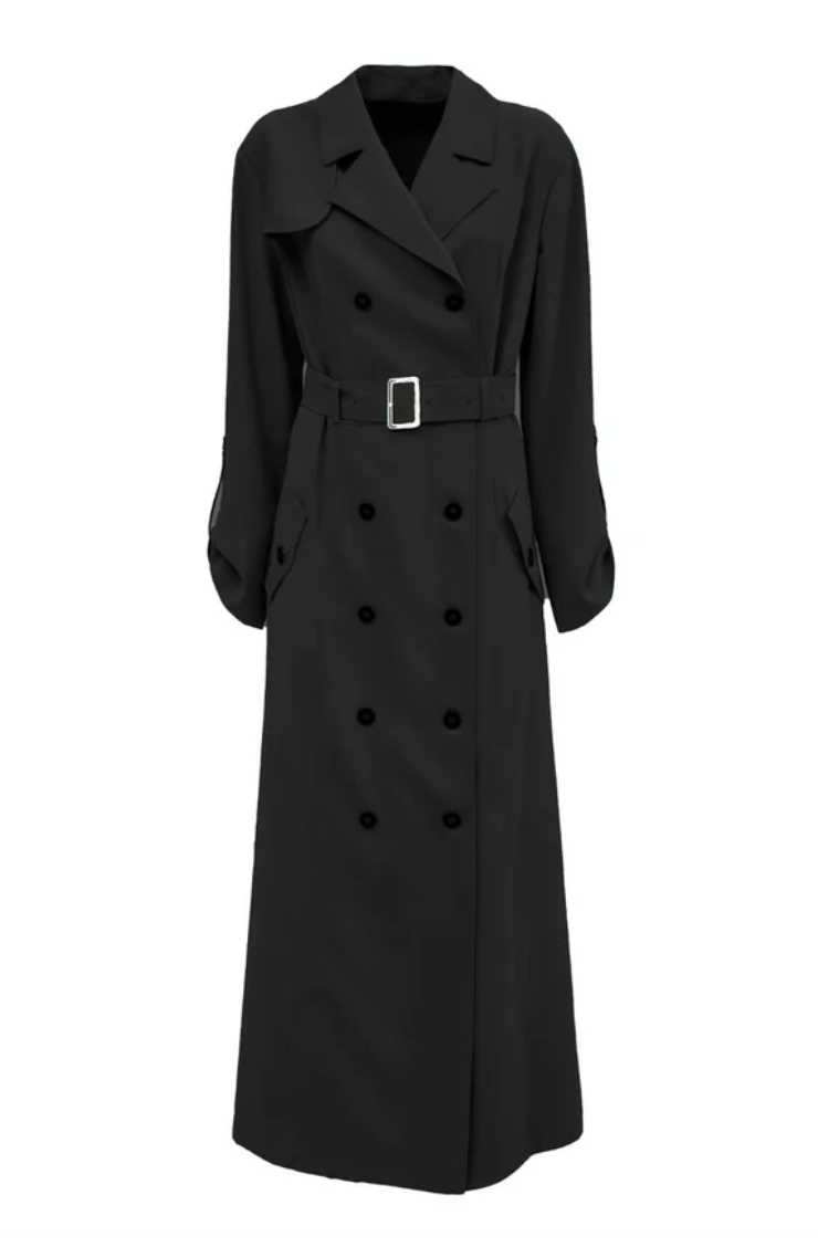 JULIA ALLERT BLACK TRENCH COAT