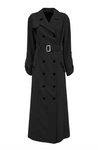 JULIA ALLERT BLACK TRENCH COAT