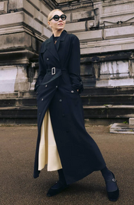 JULIA ALLERT BLACK TRENCH COAT