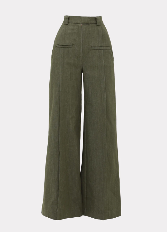 JA Olive Wool Pants