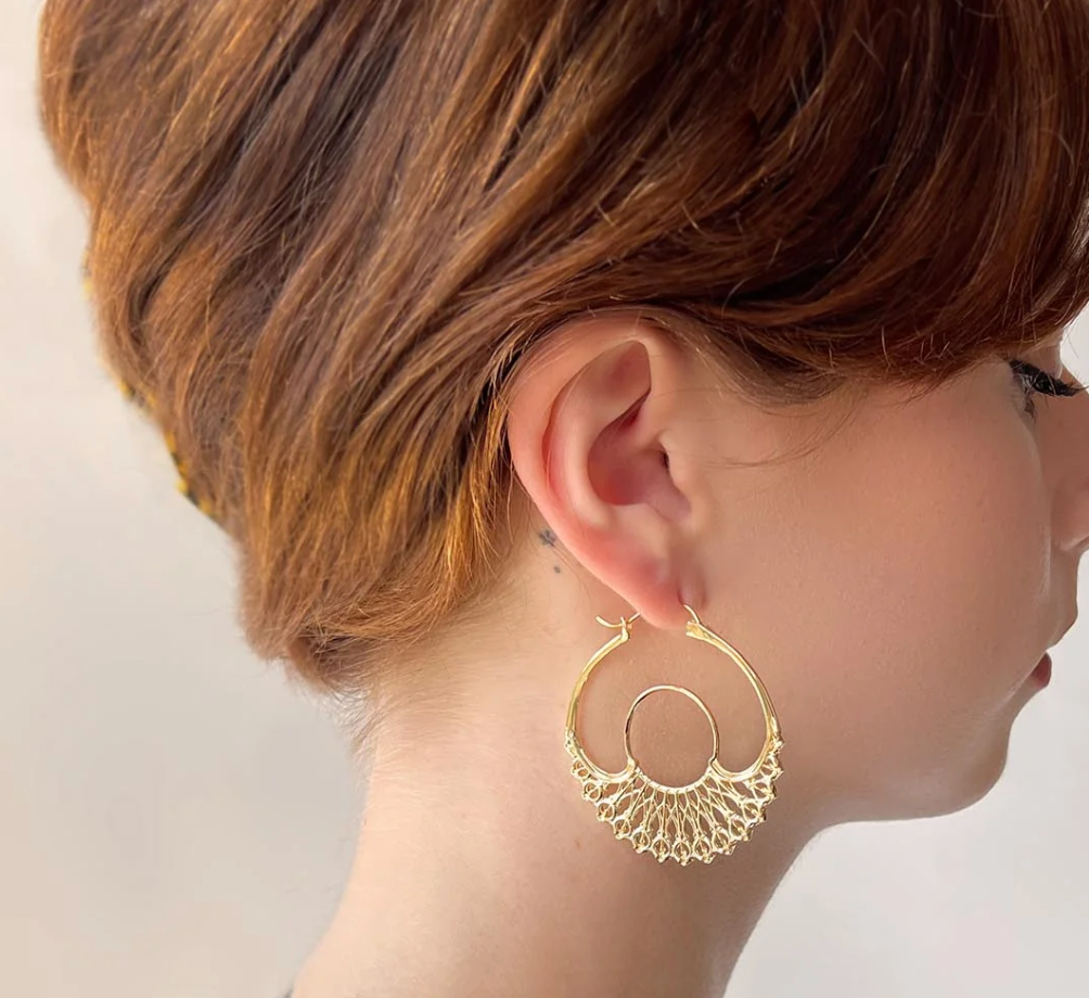 A&O Iris Gold Hoops