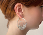 A&O Iris Silver Hoops