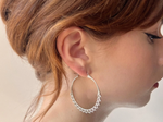 A&O Calla Silver Hoops
