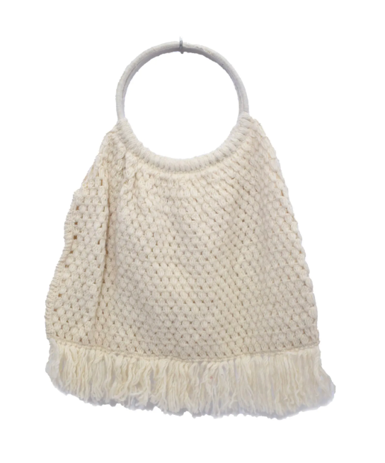 1970s Vintage Oversized Crochet Bag