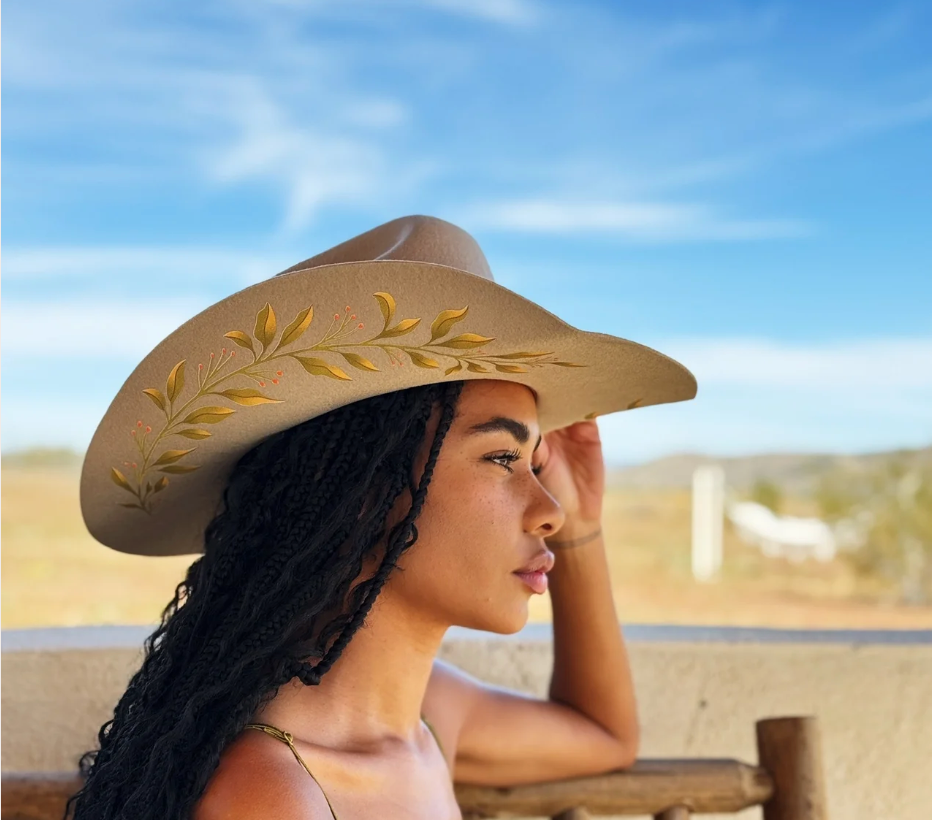 Painted Cowboy Hat