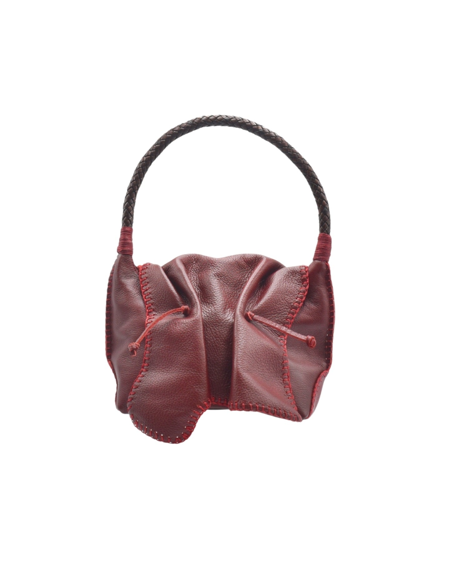 Carlos Falchi Dark Red Bread Butterfly