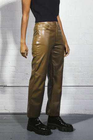 June Pants in Brown Cactus Leather